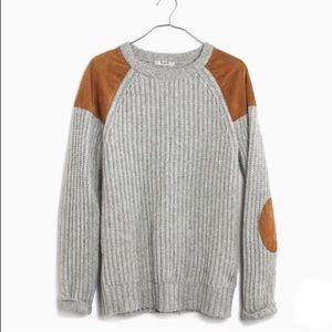 MADEWELL UPHILL PULL OVER WOOL BLEND KNIT SWEATER